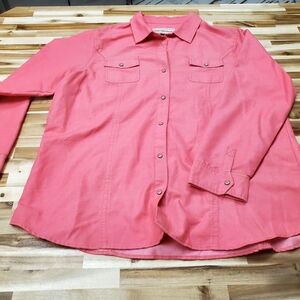 Bit & Bridle Coral Button Down Shirt
